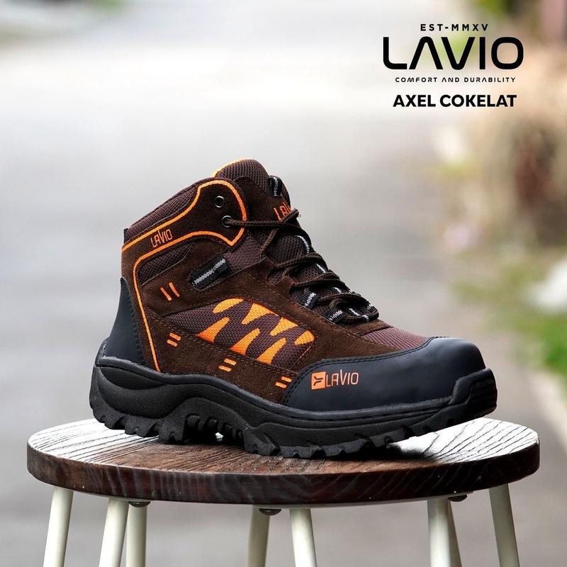 Lavio Sepatu Pria Wanita Unisex Safety Boots High Premium Quality Axel Booster Mood Hiking Proyek Outdoor sepatugununganakanaklaki Indonesia Navy Hiking Shoes 6