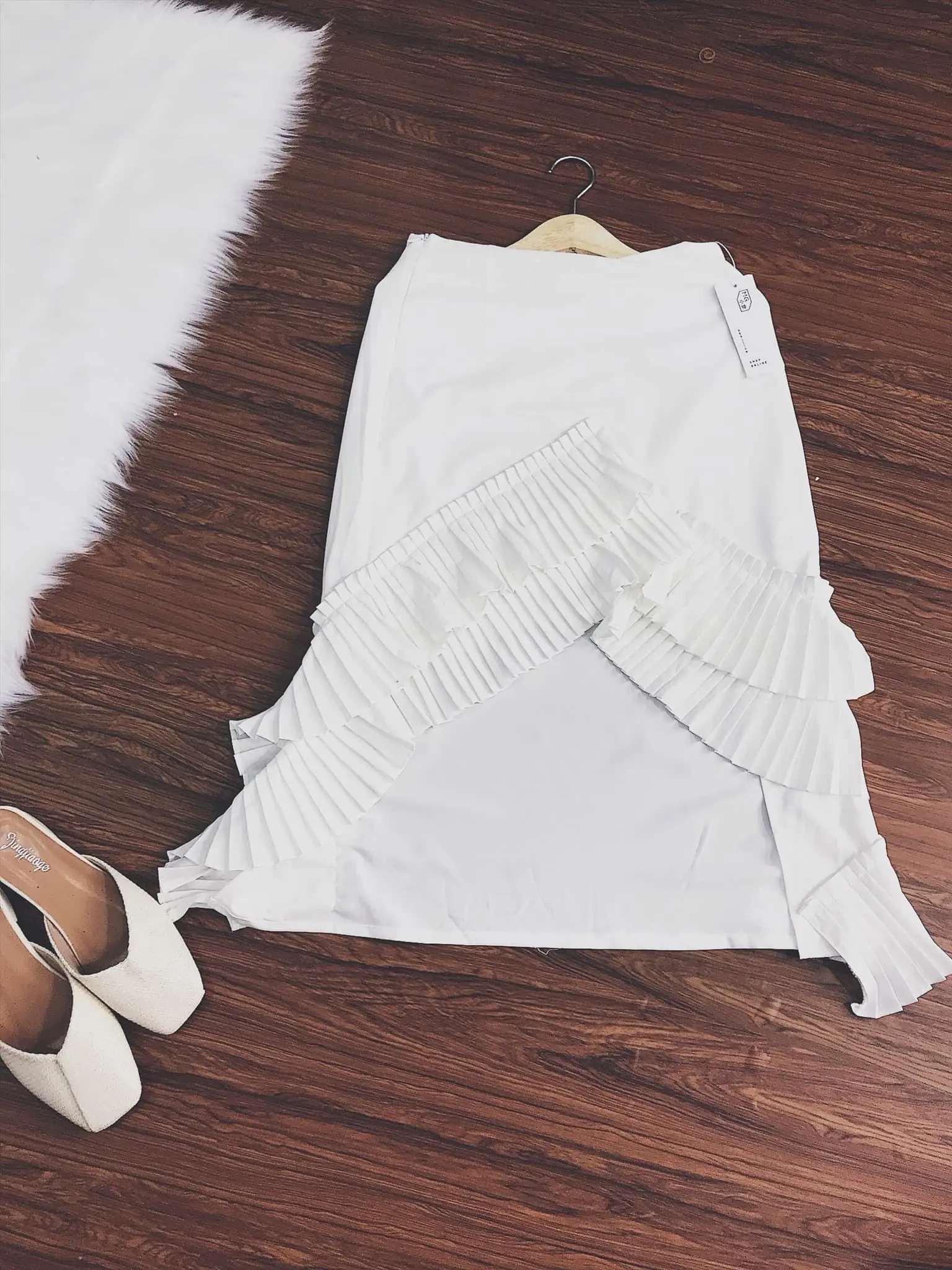 Chân váy mix xếp ly bao đẹp