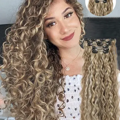 Curly hair extensions 3a best sale