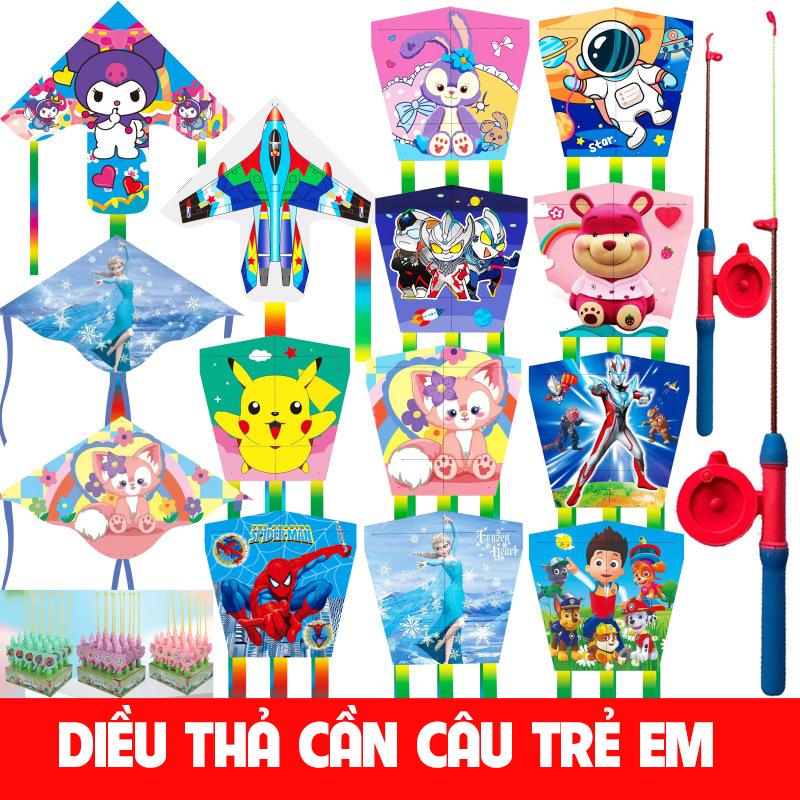  Bộ diều cần câu trẻ em mini dễ bay cho bé trai và bé gái 
