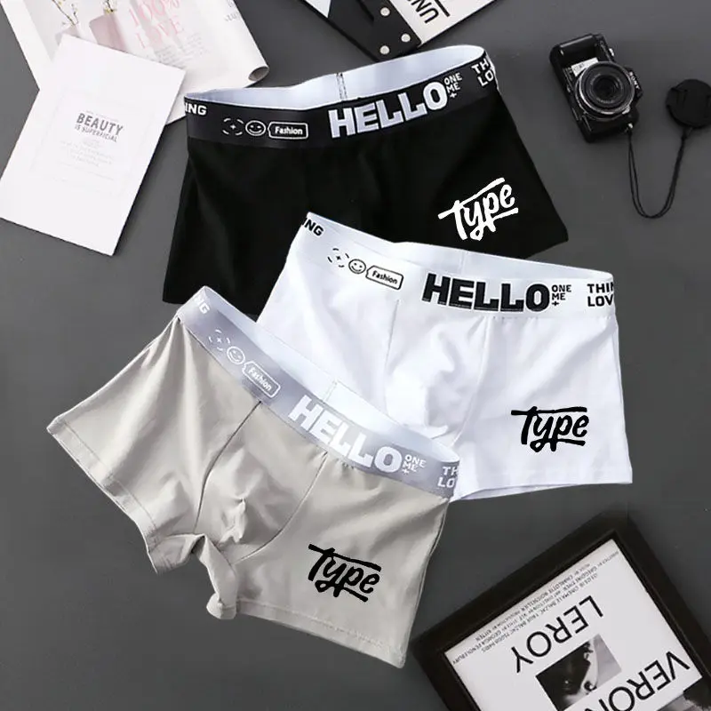 Men's Cotton Boxer Briefs - Anti-Bacterial Breathable Underwear for Teens and Youth, Trendy Comfortable Boxer Shorts for Men