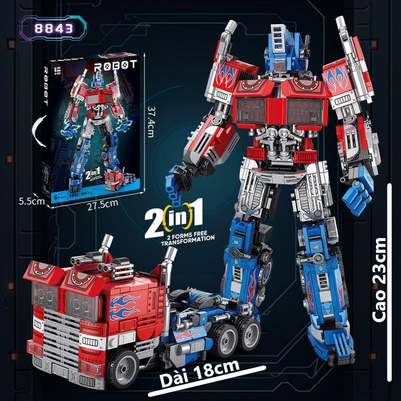 805 CHI TIẾT - HÀNG CHUẨN - BỘ ĐỒ CHƠI XẾP HÌNH Mô Hình ROBOT Transformer OPTIMUS - Bumblebee Robot Người Máy Biến Hình