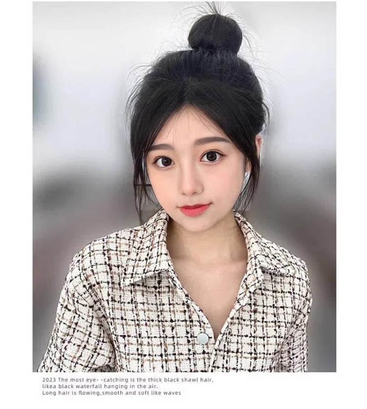 Product Introduction of Wig Ponytail Self-Winding Hair Band Bun Wig Women's Mid-Length Hair Extensions Artificial Hair Tied 13