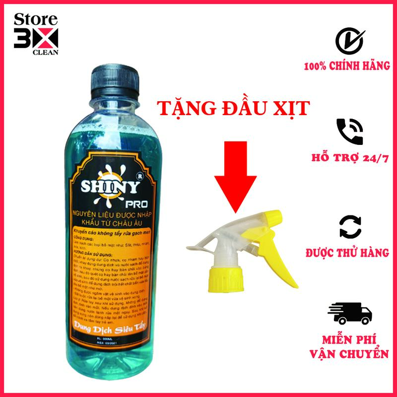 Dung dịch nước tẩy rửa xe máy lốc máy vệ sinh không chạm shiny pro 500ml
