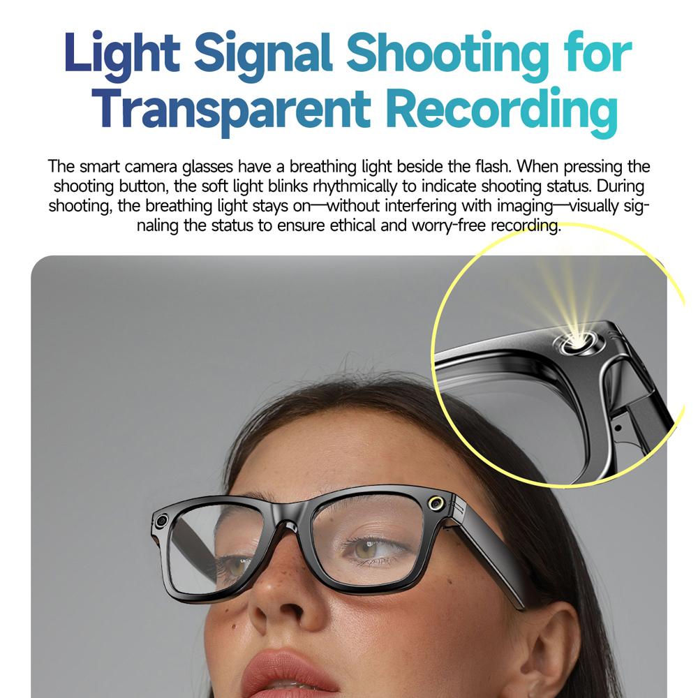 2025 New Sunglasses W610 Smart Glasses Man With HD Camera AI Voice Translation WIFI Bluetooth Transmission 4GB For Woman - Image 2