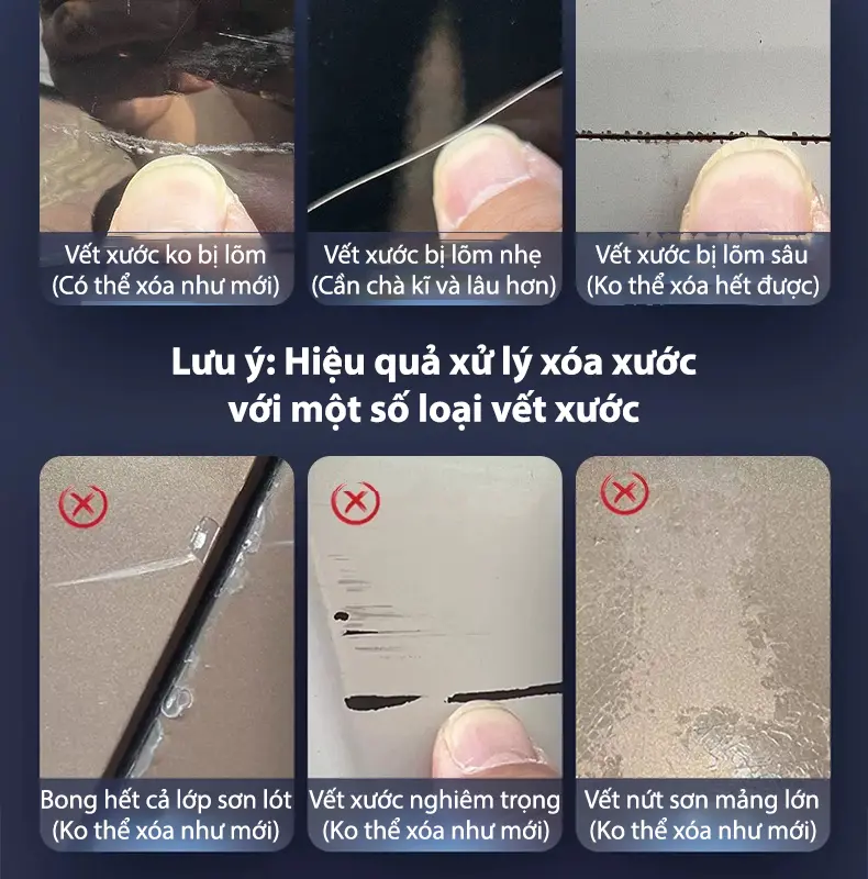 Chai Dung Dịch Tẩy Xước Sơn Xe Ô tô - Xóa Các Loại Vết Xước, Ố Sơn, Các Vết Bẩn Cứng Đầu 5