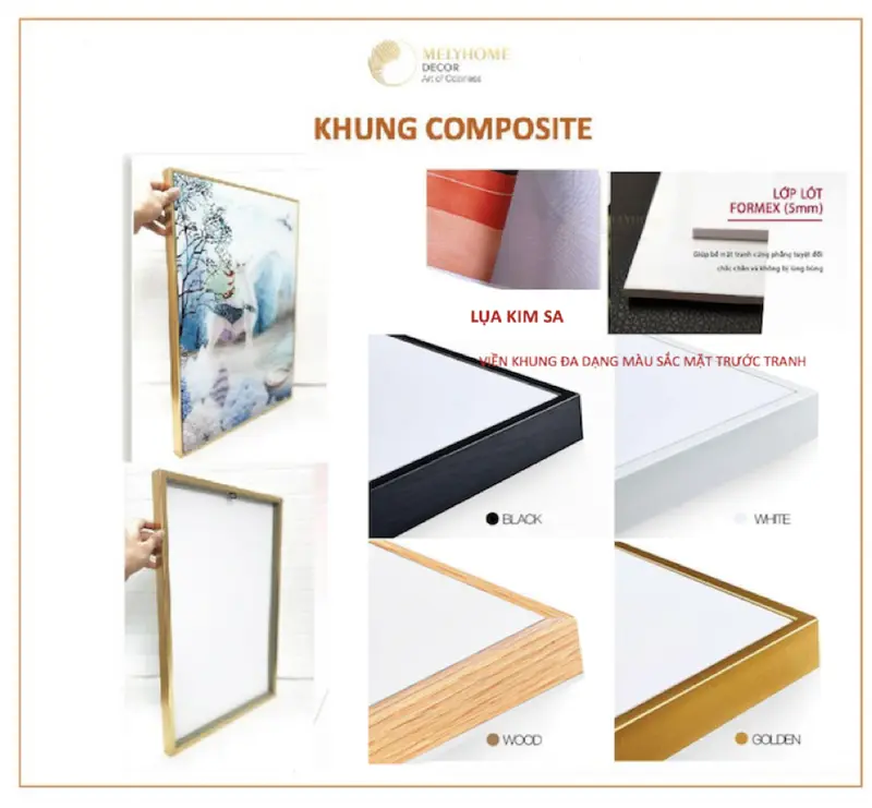 Khổ Lớn - Tranh Treo Tường Tráng Gương Canvas Cao Cấp Tao Nhã Nghệ Thuật Ánh Trăng Cây Lá Nhiệt Đới Mẫu Mới Nhất 2023 4