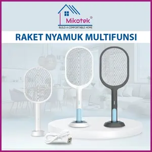 Mikotek Raket Nyamuk USB Raket Nyamuk Multifungsi 2 in 1