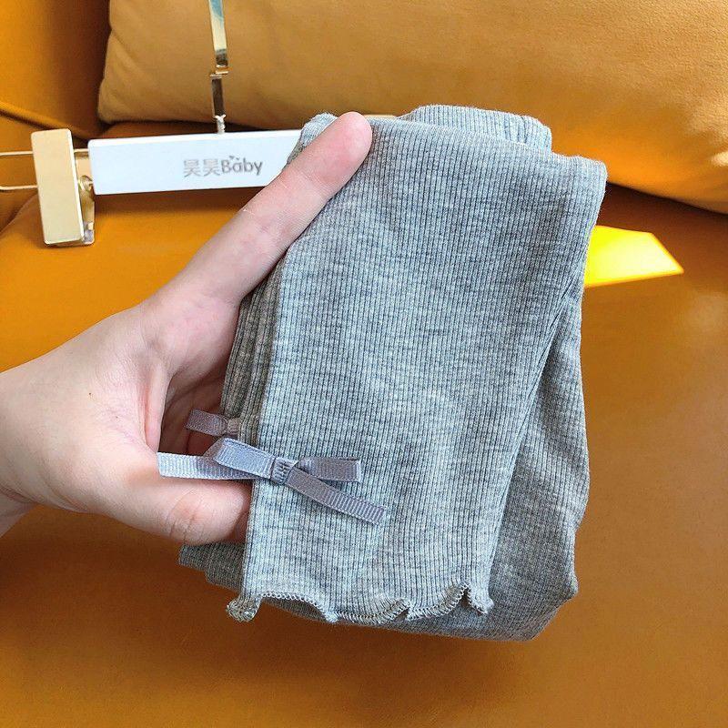 Legging Bayi Perempuan, Pakaian Luar, untuk Musim Bunga dan Musim Luruh, Seluar Kanak-kanak, Gaya Barat, Gaya Korea, Seluar Regangan, Fesyen Kanak-kanak 5