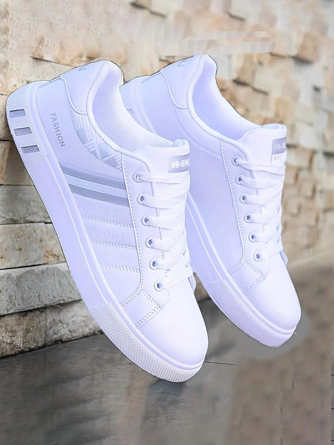Men's Fashionable Lace Up Low Top Sneakers, Casual Comfortable Breathable Sports Shoes, Trendy All-match Sneakers for Daily Wear