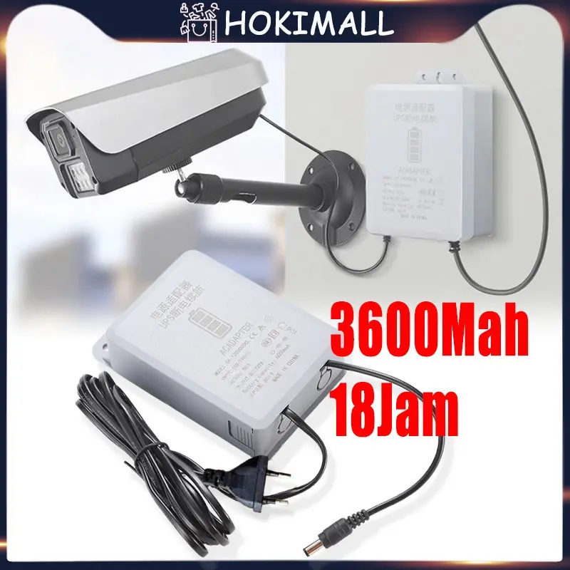 Ups 3600mah 12v2a Backup Router Modem Portable Wifi Router Cctv Monitoring Power Supply
