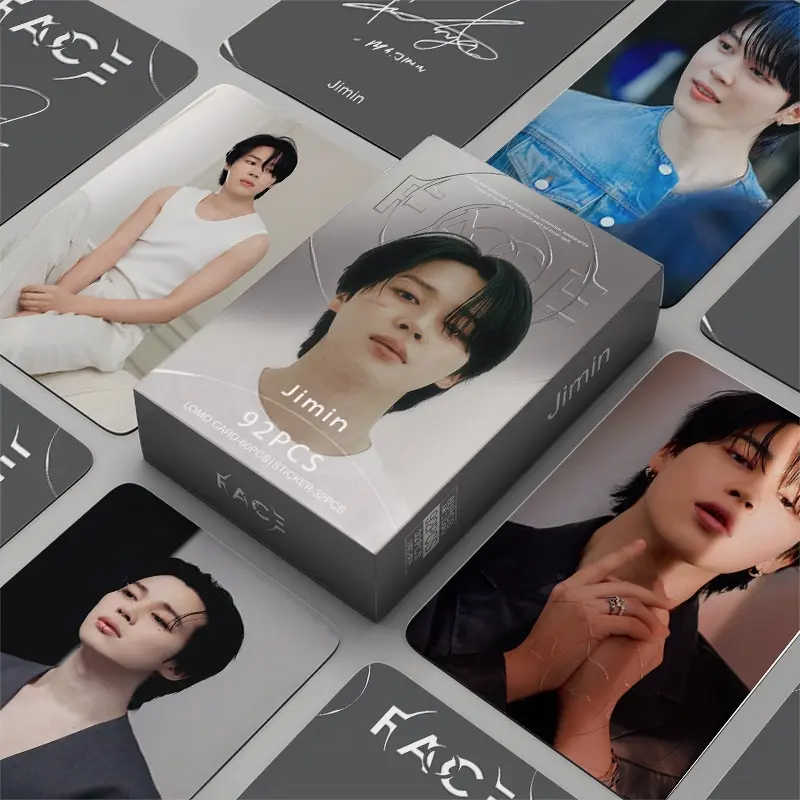 Lomo Card Kpop Thailand Western 1 Pack Isi 92pcs FREE Sticker BTS aespa Blackpink Illit BabyMonster NCT BrightWin Harry Potter Photocard 3
