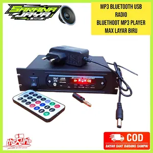 bluethoot mp3 player MAX layar biru Bluetooth Adaptor Lagu Led