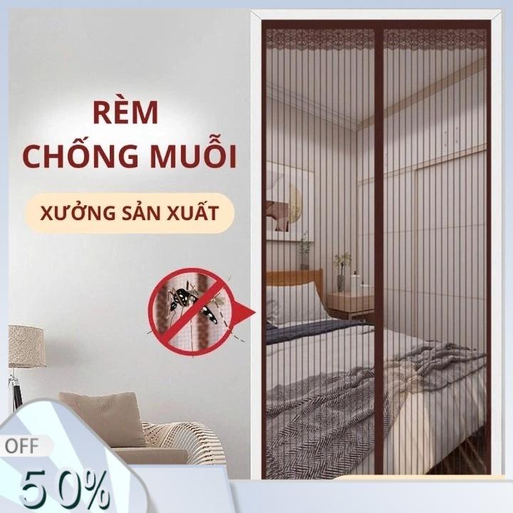 【Ready Rèm lưới chống muỗi có nam châm dán tự động màu đen ,Rèm Cửa Nam Châm Chống Muỗi Chất Lượng Cao rèm dán tường rèm dán cửa