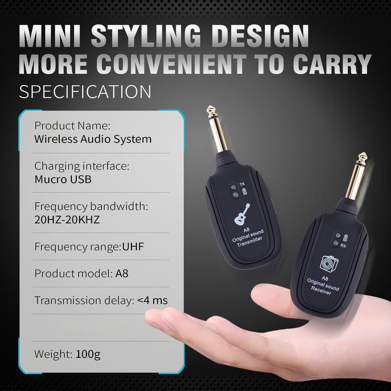 Wireless Electric Harmonica Transmitter Receiver, 1 Set Wireless BT Harmonica Receiver Electric Harmonica Audio Transmitter, Electric Harmonica Accessories, Thanksgiving, Chrismats Gift Set 6