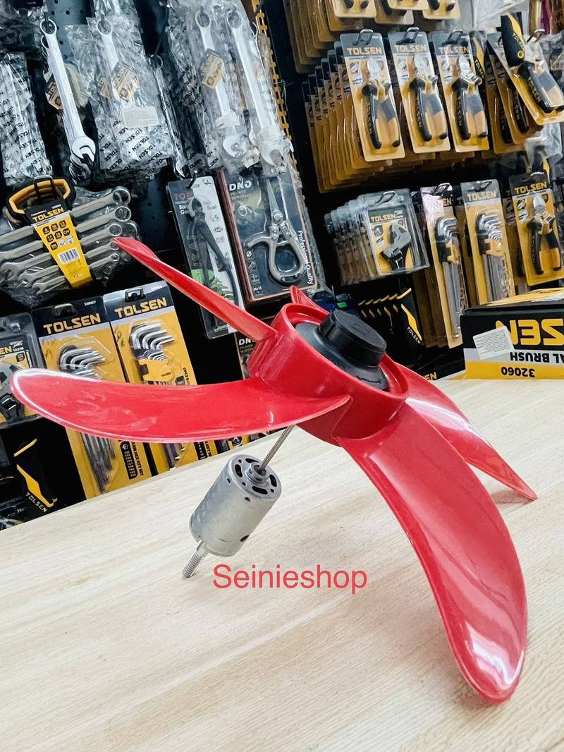 Product Introduction of Combo Mô tơ quạt 12v + cánh quạt b3 + tán cánh - phụ tùng quạt động cơ quạt 12v mini moto và motor Hàng mới 100%. 3