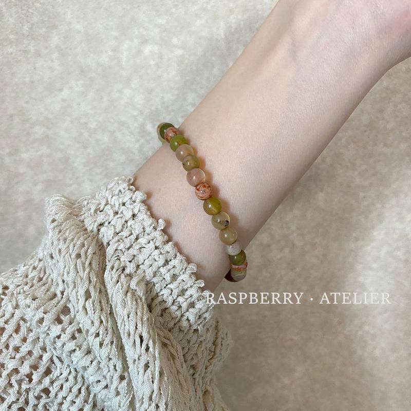 Product Introduction of New Chinese Style White Beaded Bracelet Natural Stone Twin Artistic National Style Niche Retro Bracelet 6