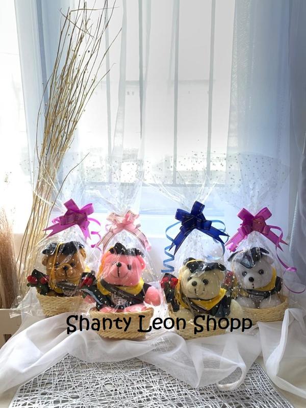 boneka wisuda keranjang / souvenir wisuda 2