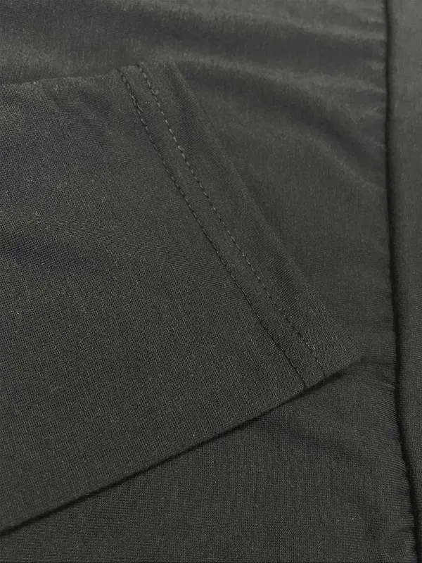 【Plus Size】 Solid Round Neck Long Sleeve Tee, Casual Basic Crew Neck T-shirt for Daily Wear, Women Clothing for All Seasons 4
