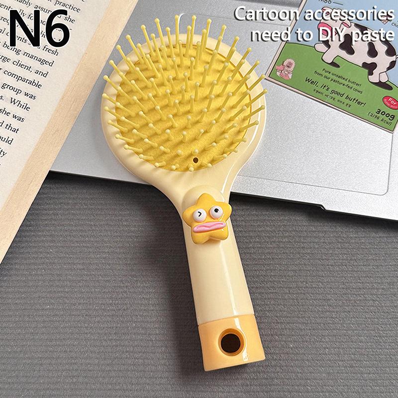 Product Introduction of Cartoon Handheld Mirror Comb Cartoon Air Cushion Comb Portable Student Dormitory Girlfriend Style Handheld Hairdressing Comb 36