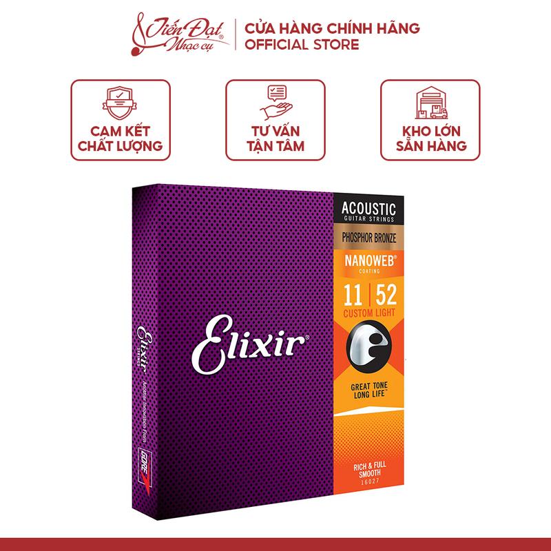 Bộ Dây Đàn Elixir Guitar Acoustic Cao Cấp - Đủ 3 Phân Loại
