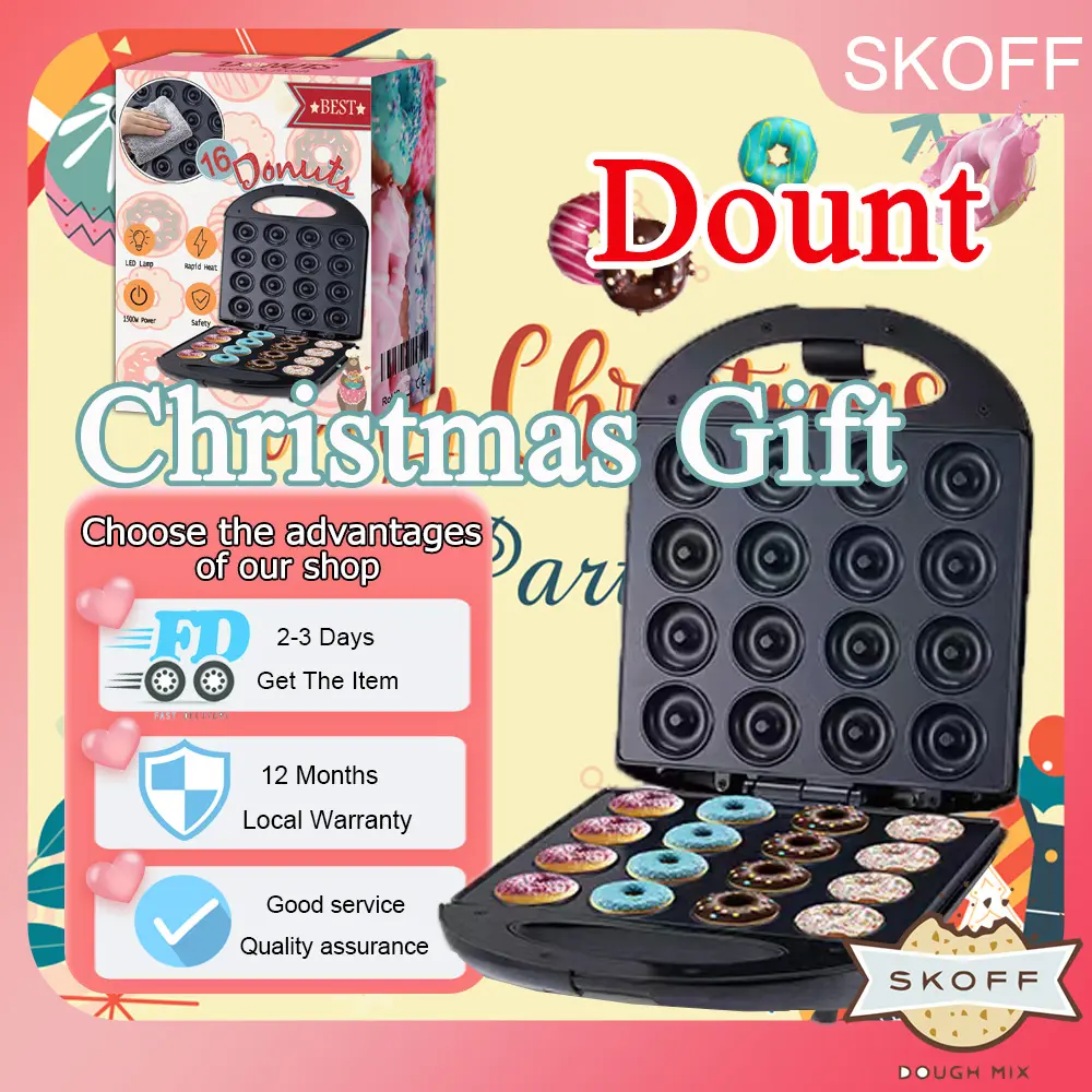 <SOKANY>Christmas Gift 6 8 12 16-hole donut maker machines children's friendly breakfast non stick donut maker sandwiches  breakfast machines cake
