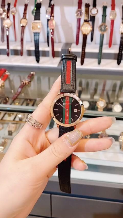 Product Introduction of Đồng Hồ Guou Kẻ Đen Đeo Tay Watch 1
