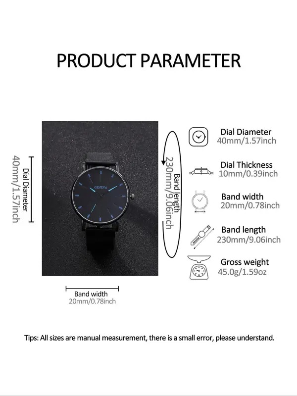 Women's Fashion Round Dial Analog Quartz Watch & Heart Charm Bracelet Set, Fashion Watch Set for Party, Daily Clothing Decor, Trendy All-match & Exquisite Watch Set for Gift without Box 1