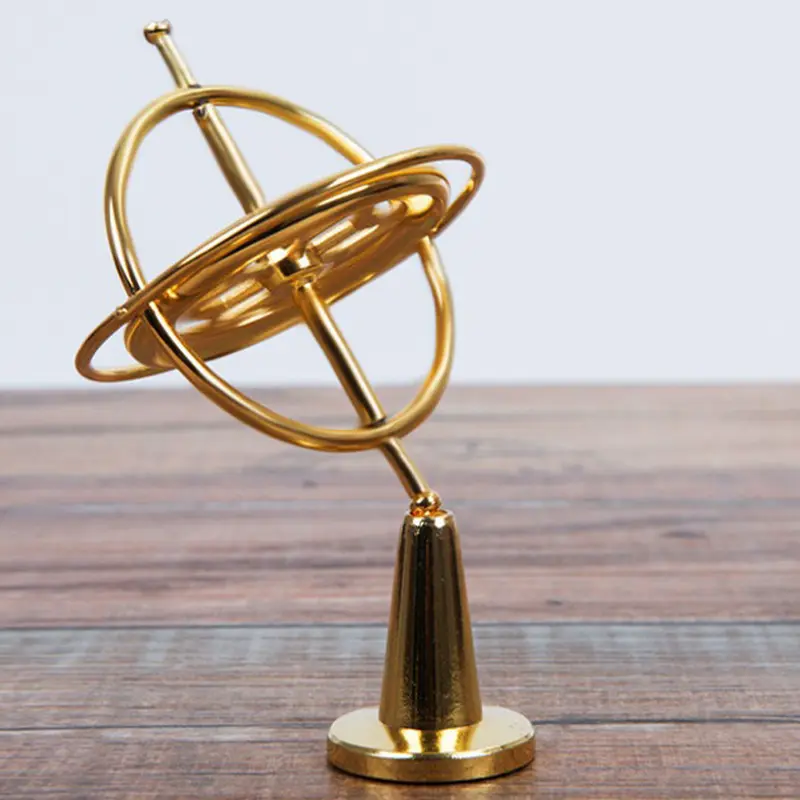 Self-Balancing Gyroscope Fidget Spinner Metal Anti-Gravity Decompression Educational Toy Pajangan Dekorasi Meja Kantor 4