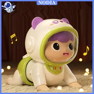 Nodia Toys Mainan Bayi Crawling Doll Mainan Bayi Merangkak Robot Jalan Musik Crawling Doll