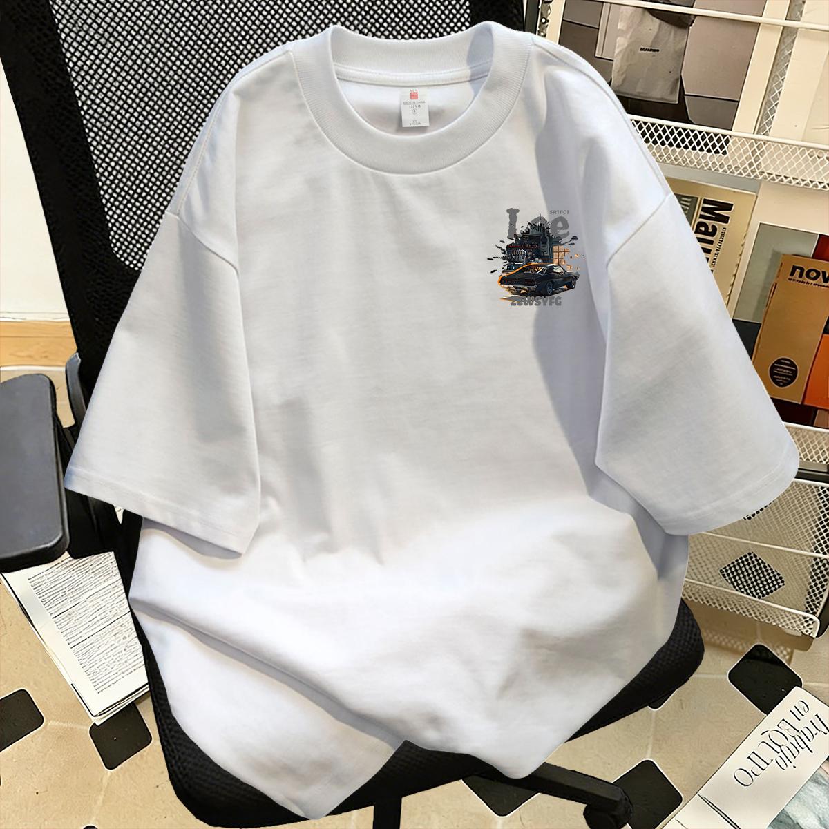 100% Katun Gaya Pakaian Kerja Retro Amerika, Kaos Lengan Pendek Motif Mobil Otot Retro, Garasi, Longgar, Kasual, Kerah Bulat, Unisex 100% Katun Gaya Pakaian Kerja Retro Amerika, Kaos Lengan Pendek Motif Mobil Otot Retro, Garasi, Longgar, Kasual, Kerah Bulat, Unisex