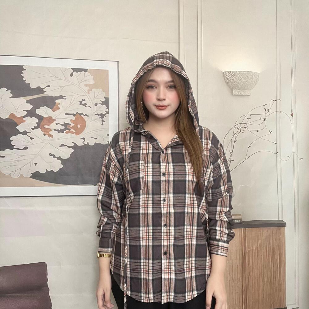 [ready stock]FADFAD kemeja cetak temperamen gaya baru wanita atasan elegan