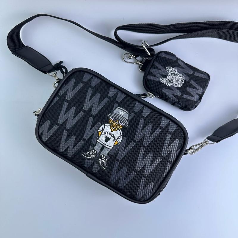 Túi Đeo Chéo Thời Trang Nam Nữ Life Work Chất Liệu Vải Cavas D840 Size 19cm*14Cm*5.5Cm