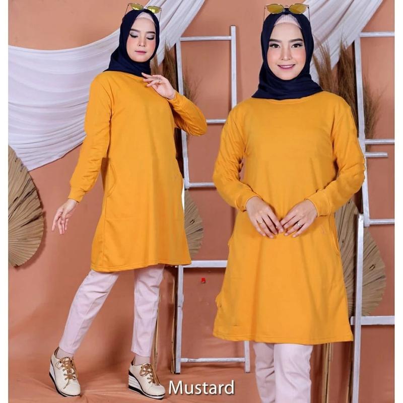 Product Introduction of kaos tunik wanita polos ukuran XL fit to XXL dan 3XL 8