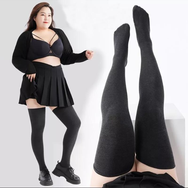  Tất đùi nữ bigsize vớ cao cổ nữ co giãn 4 chiều giúp chân thon gọn giữ ấm mùa đông chống nắng 4 mùa Women Cotton 