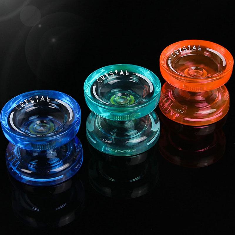 Magic Yoyo K2 Responsive Yoyos For Kids Transparent Looping Play Beginner Yoyo With Narrow Bearing Steel Axle ABS Body 8