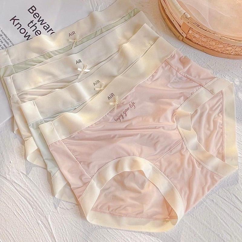 Set 10 quần lót nữ su lụa băng tàng hình chữ air 2916 Women Voan Nhung