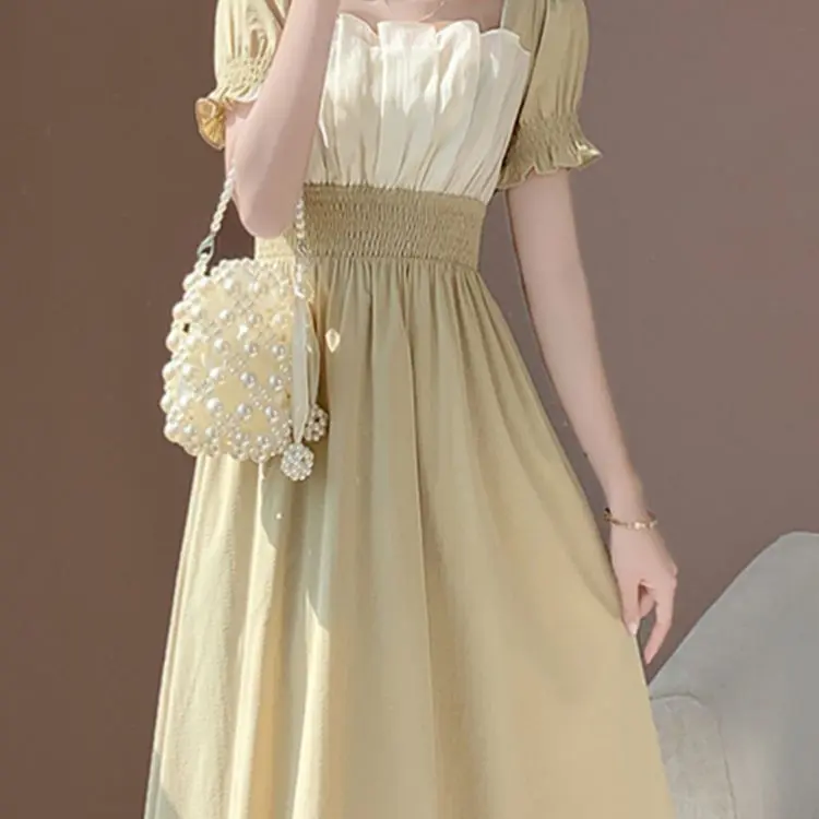 Platycodon Grandiflorum Dress Plus Size High-End Mature Plus Size Sweet  Dress for Chubby Sisters Gentle