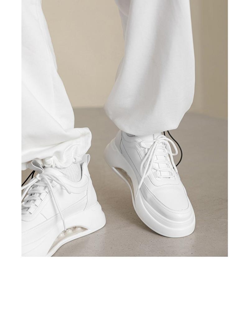 Product Introduction of Air Cushion White Shoes for Men, New Autumn Trendy Versatile Casual Shoes, Men's Fashion Shoes, Thick-Soled Height-Increasing Sneakers 17