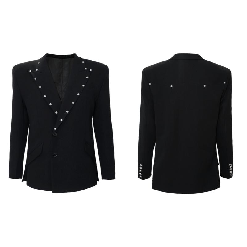 CHIVALRY Riveted Peak Lapel Blazer
