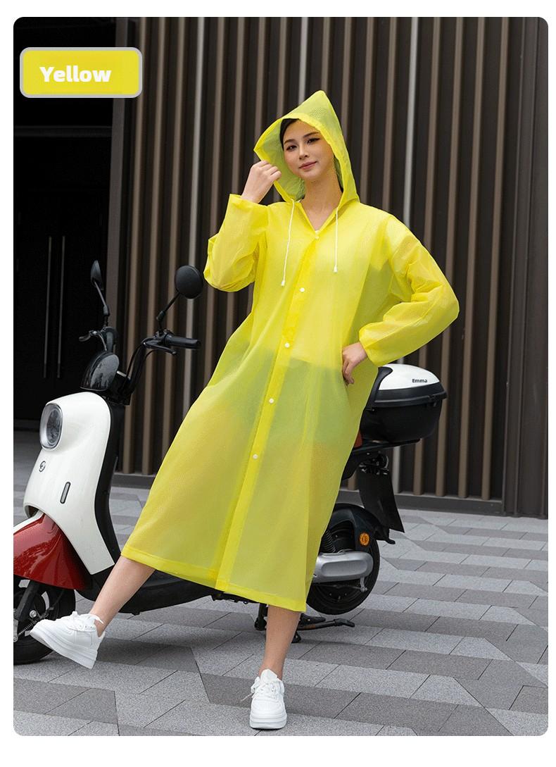 Product Introduction of Adult men's and women's fashion waterproof EVA raincoat outdoor portable one-piece raincoat 16