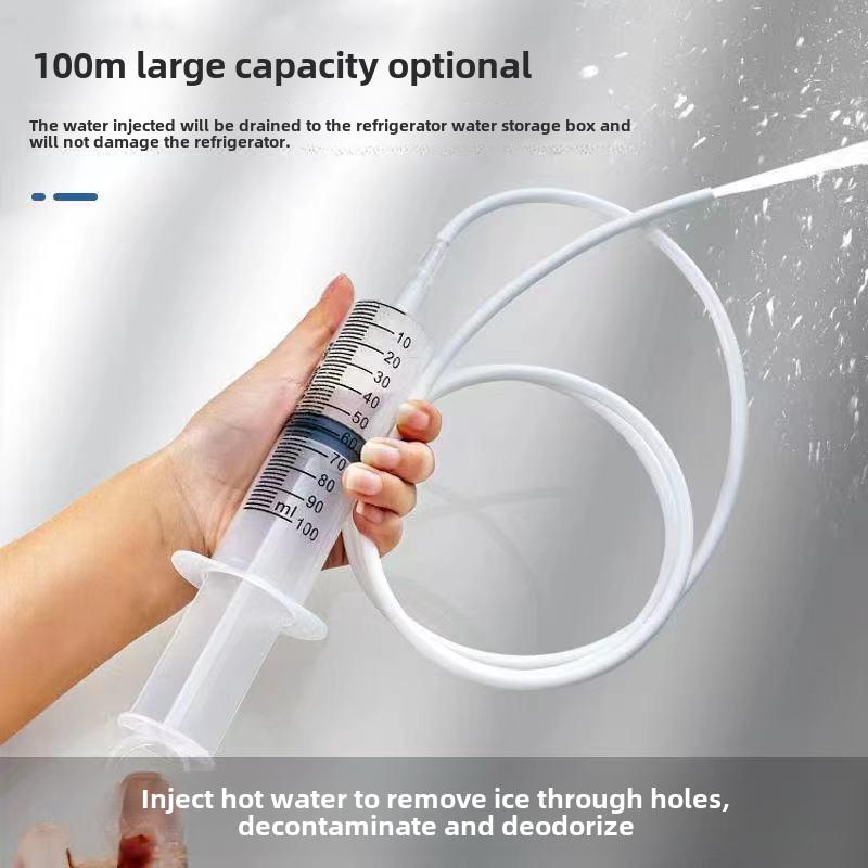 Product Introduction of Refrigerator Drain Hole Drainage Facility Freezer Water Accumulation Ice Blocking Refrigerator Water Pipe Drain Outlet Dredging Tool 2