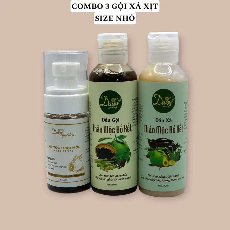 Combo 3 Gội Xả Xịt Daisy Garden giúp dưỡng tóc chắc khỏe, cải thiện tình trạng rụng tóc Nam Nữ 6
