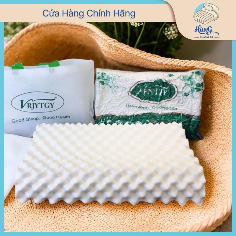 Gối cao su non người lớn chính hãng Ventry, chống đau mỏi cổ, vai, gáy, chống ngáy - Ruột gối nằm latex thiên nhiên nặng 1,2kg 1 chiếc