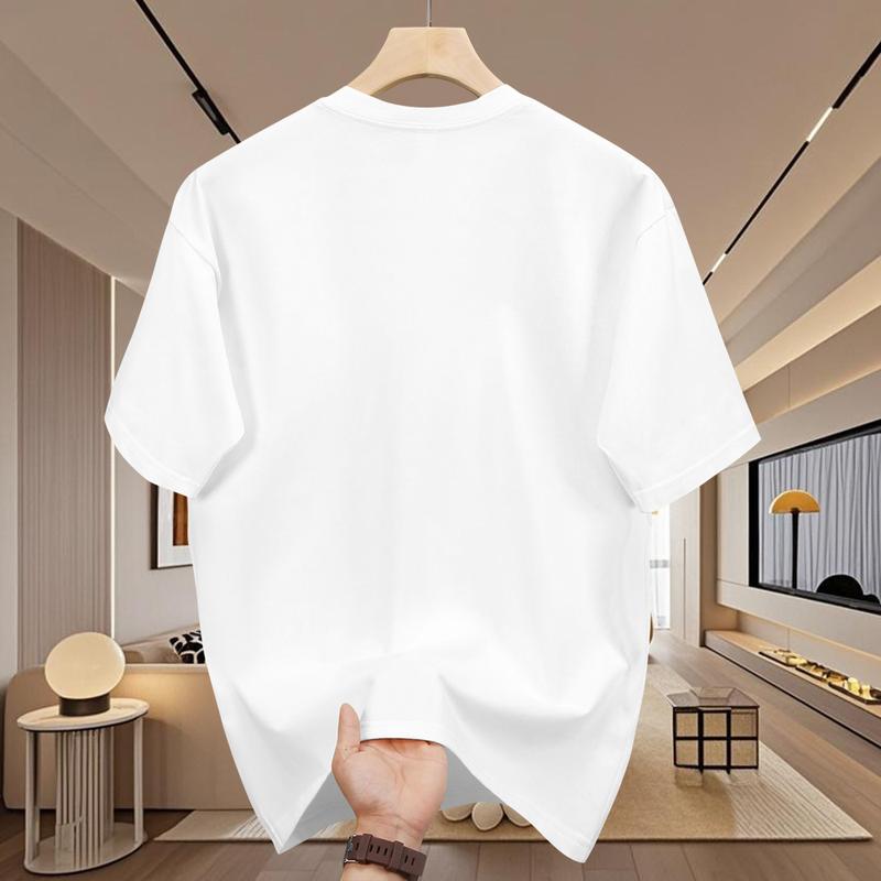 Product Introduction of Áo Thun Cotton Nam, ngắn Tay, Cổ Thuyền In Họa Tiết Minh Họa Nghệ Thuật Trừu Tượng 28