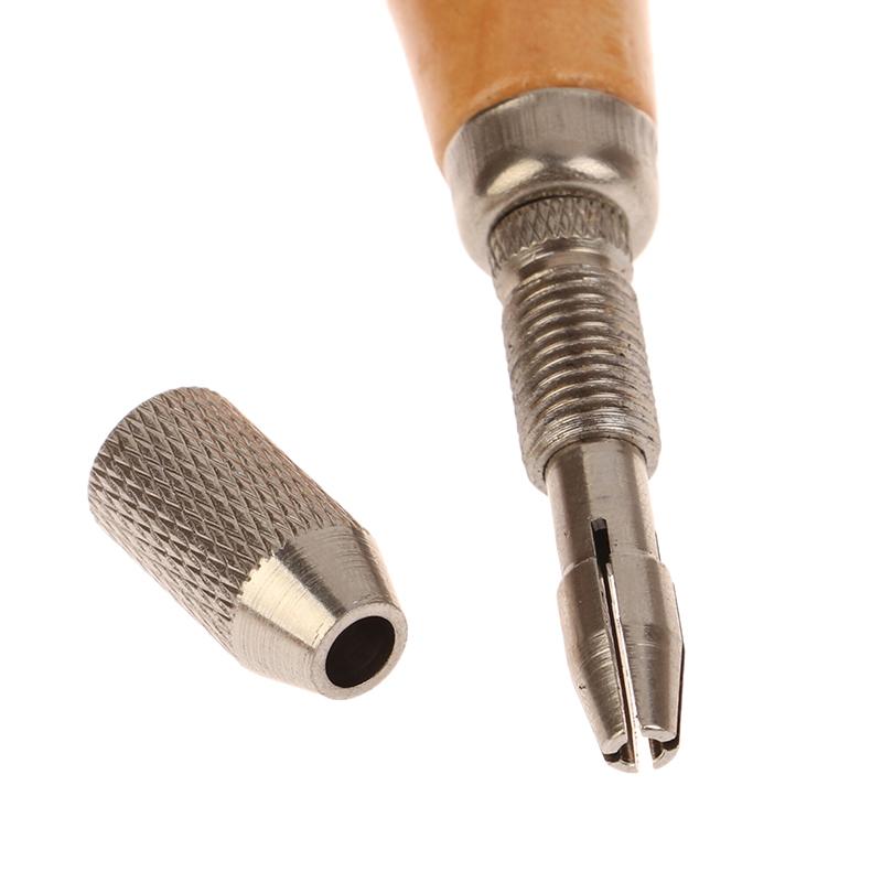 Product Introduction of DIY Jewelry Tools Jewelers Pin Vise Vice Wooden Handle With 2 Chuck Twisting Wire Wrapping Drill Tool Kit 21