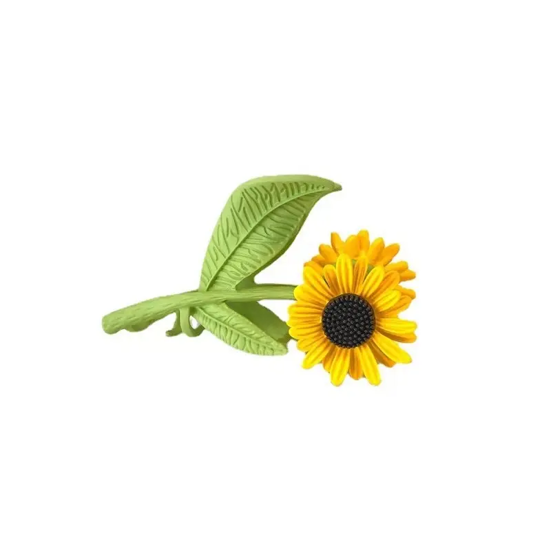 Elegant Sunflower Grip High-Grade Shark Clip Hairware