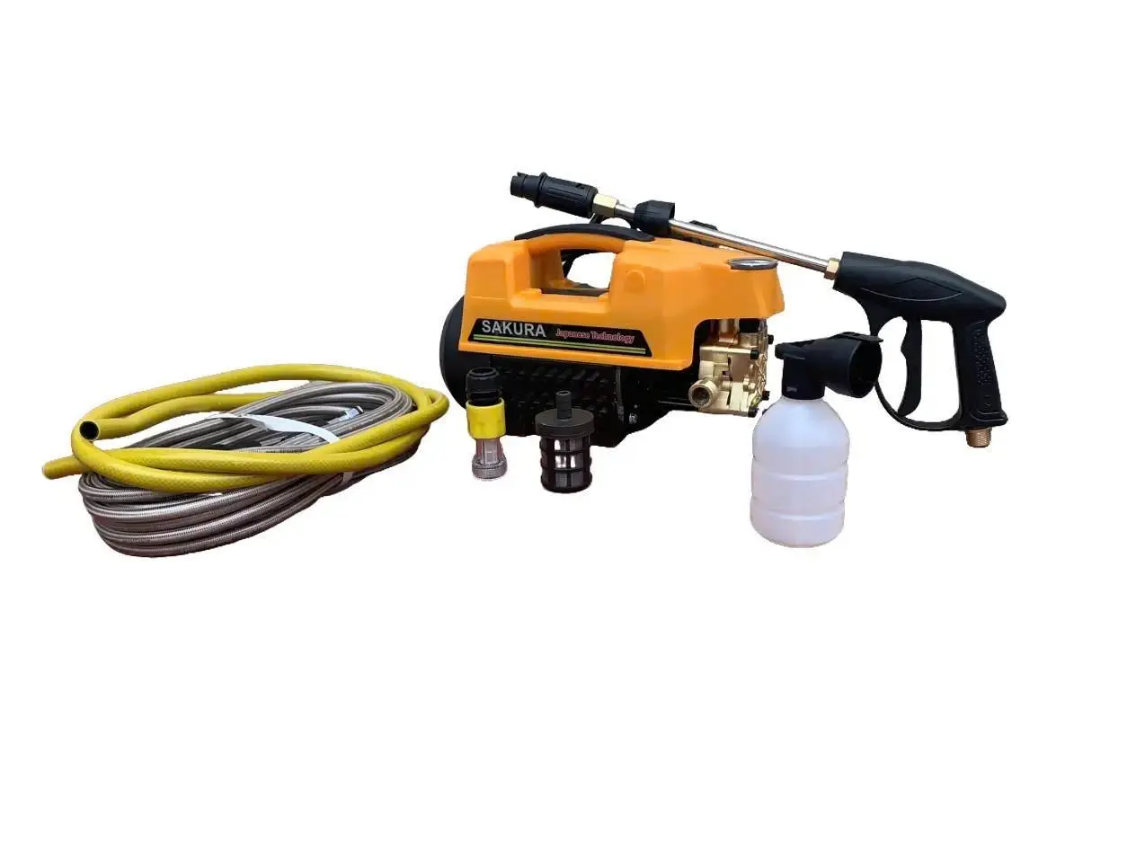 Máy rửa xe Sakura - Lõi đồng 100% - Máy rửa xe mini bảo hành 12 tháng