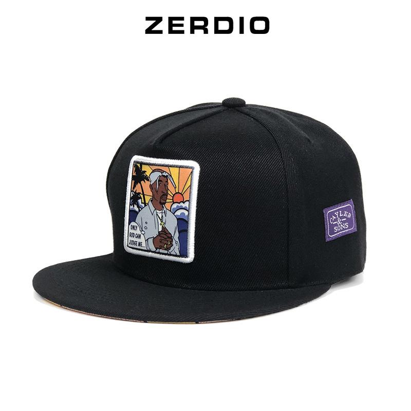 Nón Snapback, mũ hiphop nam nữ màu đen phong cách thời