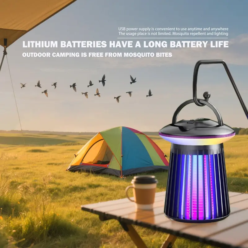 Mosquito Killer, 2000mAh High Power Electronic Mosquito Killer, Flytrap Patio Insect Killer for Home, Kitchen, Backyard 8